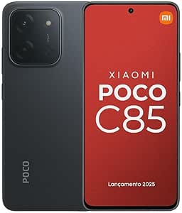 Smartphone Xiaomi Poco C85 NFC Preto 8GB RAM 256GB ROM