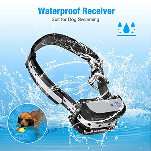 cutecool Clôture électrique sans Fil pour Chien, système de Confinement pour Chien, conteneur de délimitation, récepteur de Collier de Dressage Rechargeable étanche IP65