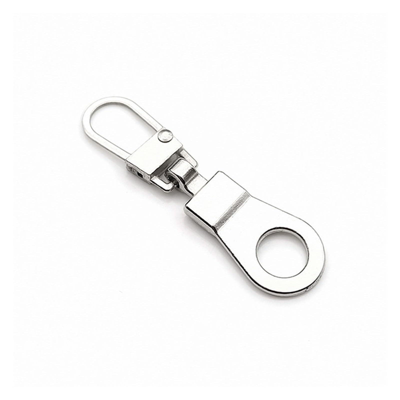Zamienne uchwyty do zamków błyskawicznych, Zestaw 5 metalowych suwaków wielokolorowych 41x11mm(Silver)