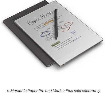 reMarkable Paper Pro - Mosaic Weave Book Folio for Your 11.8'' Paper Tablet - Basalt