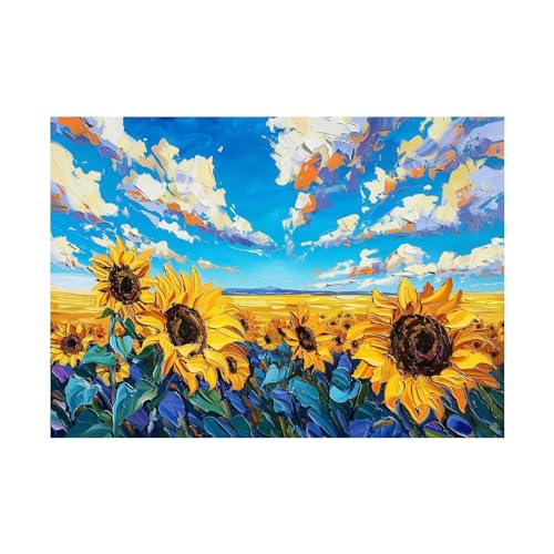 Affiche de decoration murale grand tournesol 50x70cm sans cadre