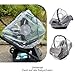 Universal Komfort Regenschutz für Babyschale (z.B. Maxi-Cosi/Cybex/Römer) - gute Luftzirkulation, verschließbares Kontakt-Fenster, Eingriffsöffnung für Tragegriff, PVC-frei