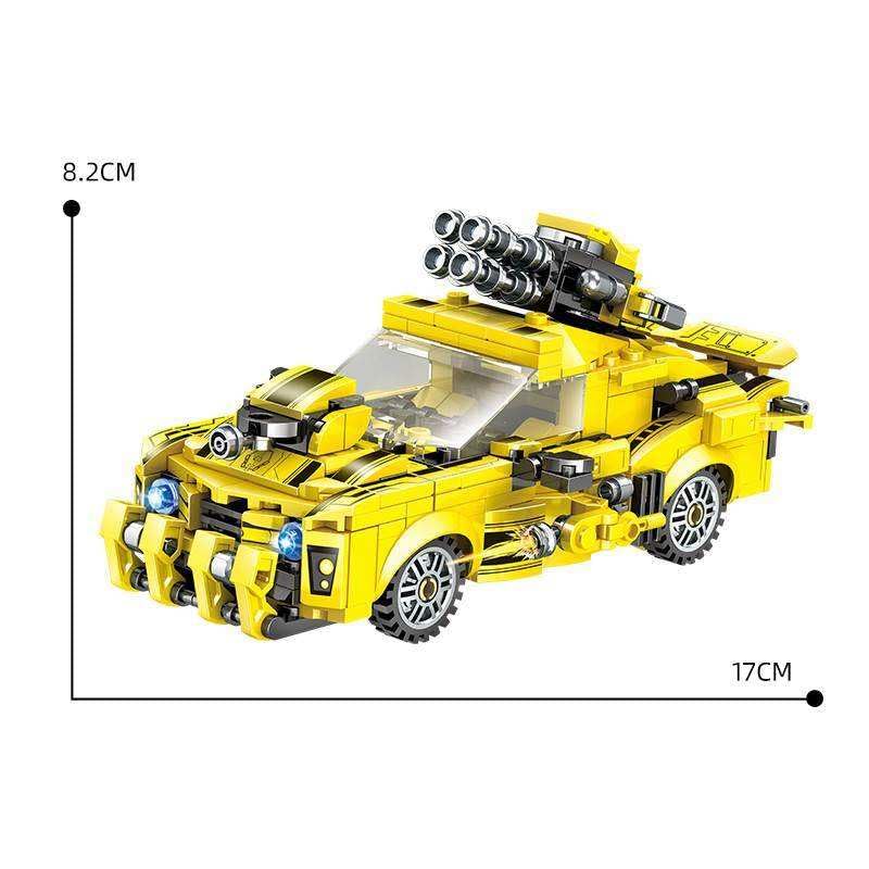 Image of INSAIN Transforming Robot & Car Building Blocks Construction Set for Kids