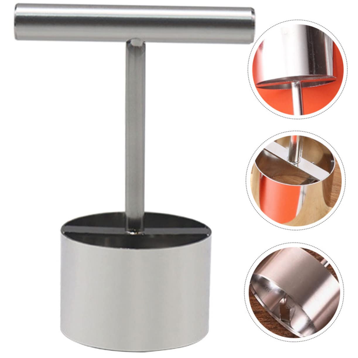 5piezas Descorazonador De Frutas De Acero Inoxidable Herramienta Para Quitar El Corazón De y Manzanas Gadget De Cocina Práctico y Multifuncional Para Frutas De Mediano Fácil De