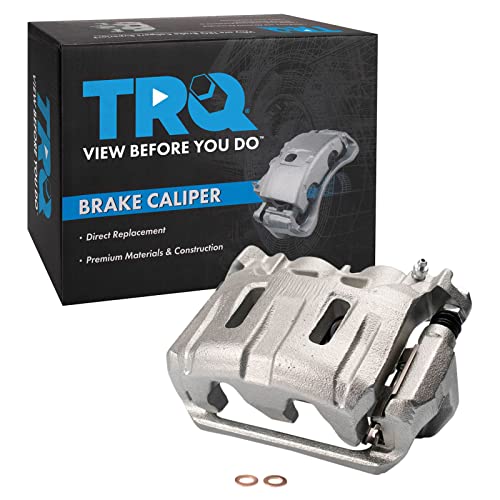 Image of TRQ Front Right Brake Caliper w /Bracket Passenger Side