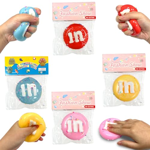 Squishy Toys, 4 Pcs Squishys Kawaii Juguetes Granos de Chocolate, Juguete Squishies...