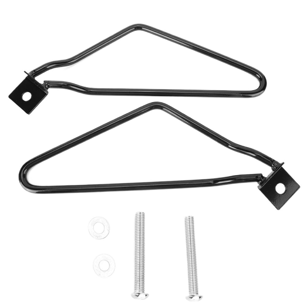 Motorcycle Universal Saddlebag Brackets Iron Mount Support Accessories