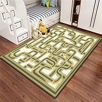 Rug Bedroom Living Room Kids Rug 3D Cartoon Game Maze Route Carpet Boys Teens Mat Flannel Nursery Rug Runner Doormat Polyester Material - Easy Clean 160 X 230 Cm -0T4B+A2W3-7