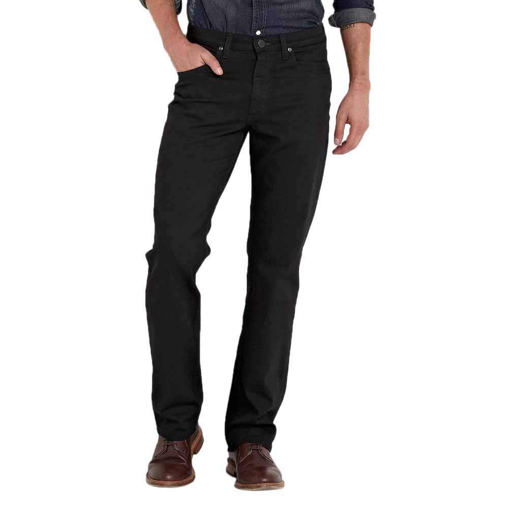 Lee Men's Clean Black Brooklyn Straight Jeans, 30W / 32L