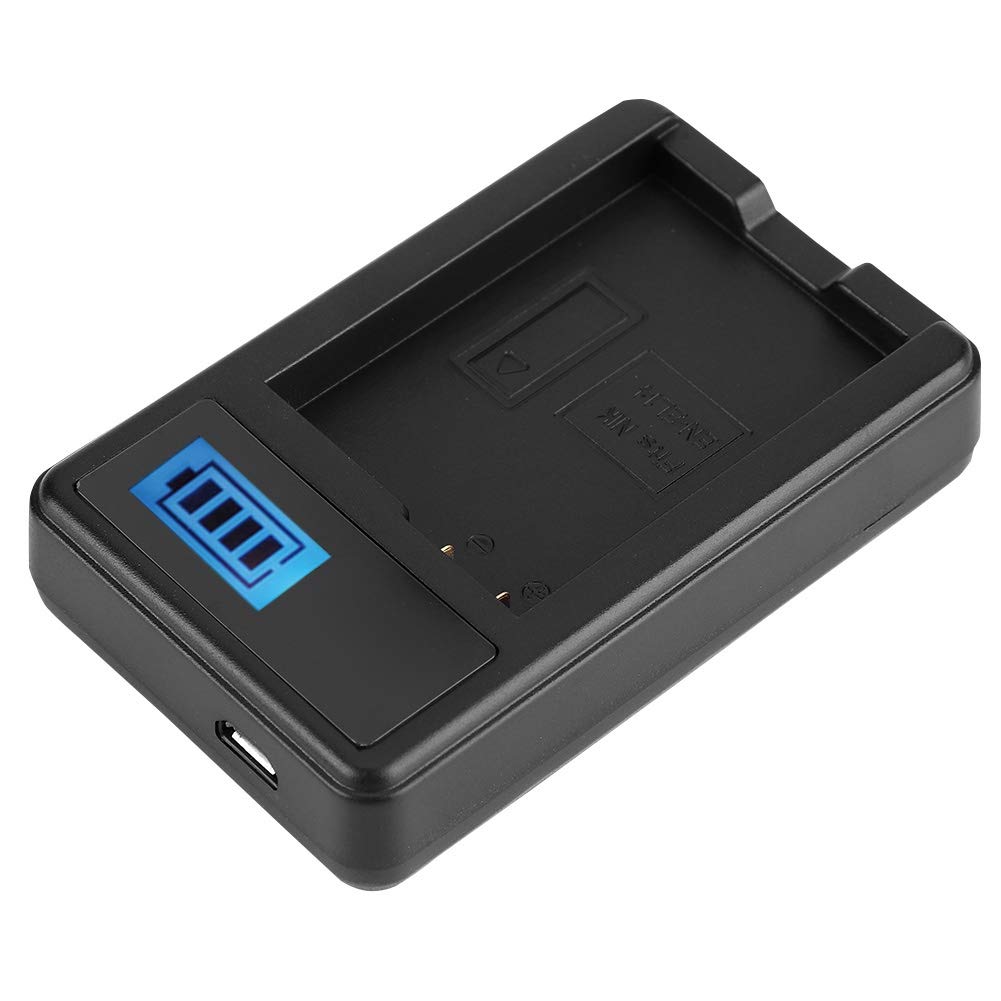 Ładowarka USB do Przenośnej ładowarki EN-EL14, Ładowarka EN-EL14 z Wyświetlaczem LCD do Aparatu D5100/D3100/D3200/D3300/Coolpix