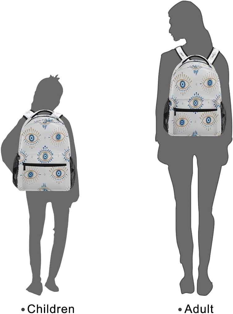 xigua Evil Eye Backpack Bookbags Laptop Backpack for Boys Girls Teens, College Backpack Water Resistant Travel Bookbag - Image 7