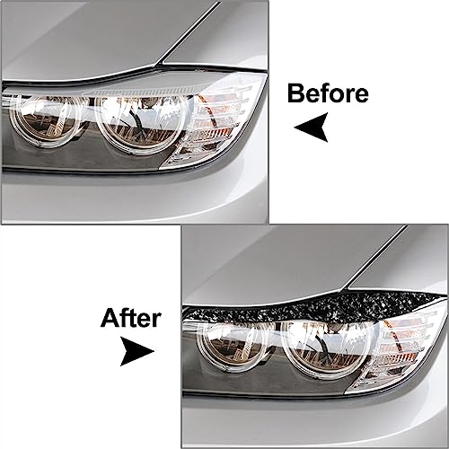 Cache-phares sourcils pour BMW Série 3 E90 E91 | Ajustement précis 2X - 6