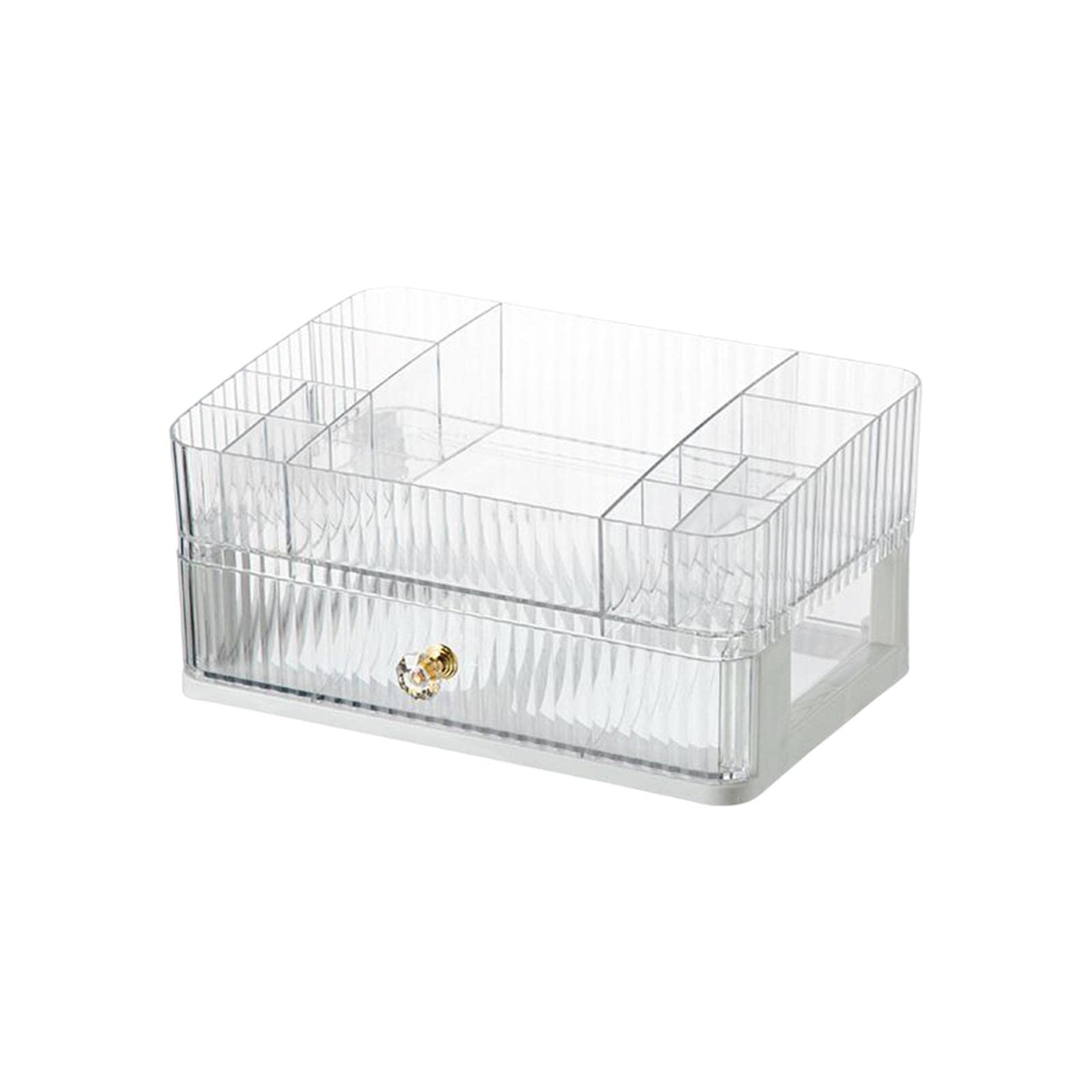CALANDIS⢠Makeup Cosmetic Organizer Cosmetic Display Lipstick Organizer for Desktop 2 Tier Clear | Storage Boxes | Home Organization | Household Supplies & Cleaning