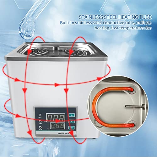 Lab Digital Thermostatic Water Bath With 3L Capacity,Stainless Steel Liner Electric Thermostatic Digital Single Water Bath Canner #TOP3