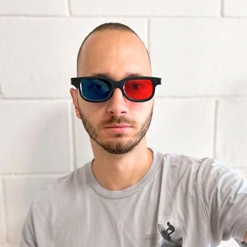 Miniatura 6 de Gafas de visión 3D rojo-azul para ver películasjuegos e imágenes en 3D en formatos rojo-azul, compatibles con monitores de computadora, televisores