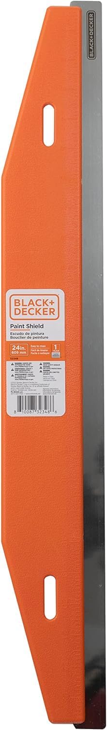 Black+Decker 24インチ ペイントシールド、直線ペイント用トリムガイド