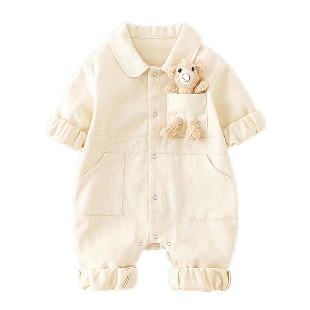 Pagliaccetto Neonato Cetepy Con Gonna Jeans E Fascia - Tessuto - 8