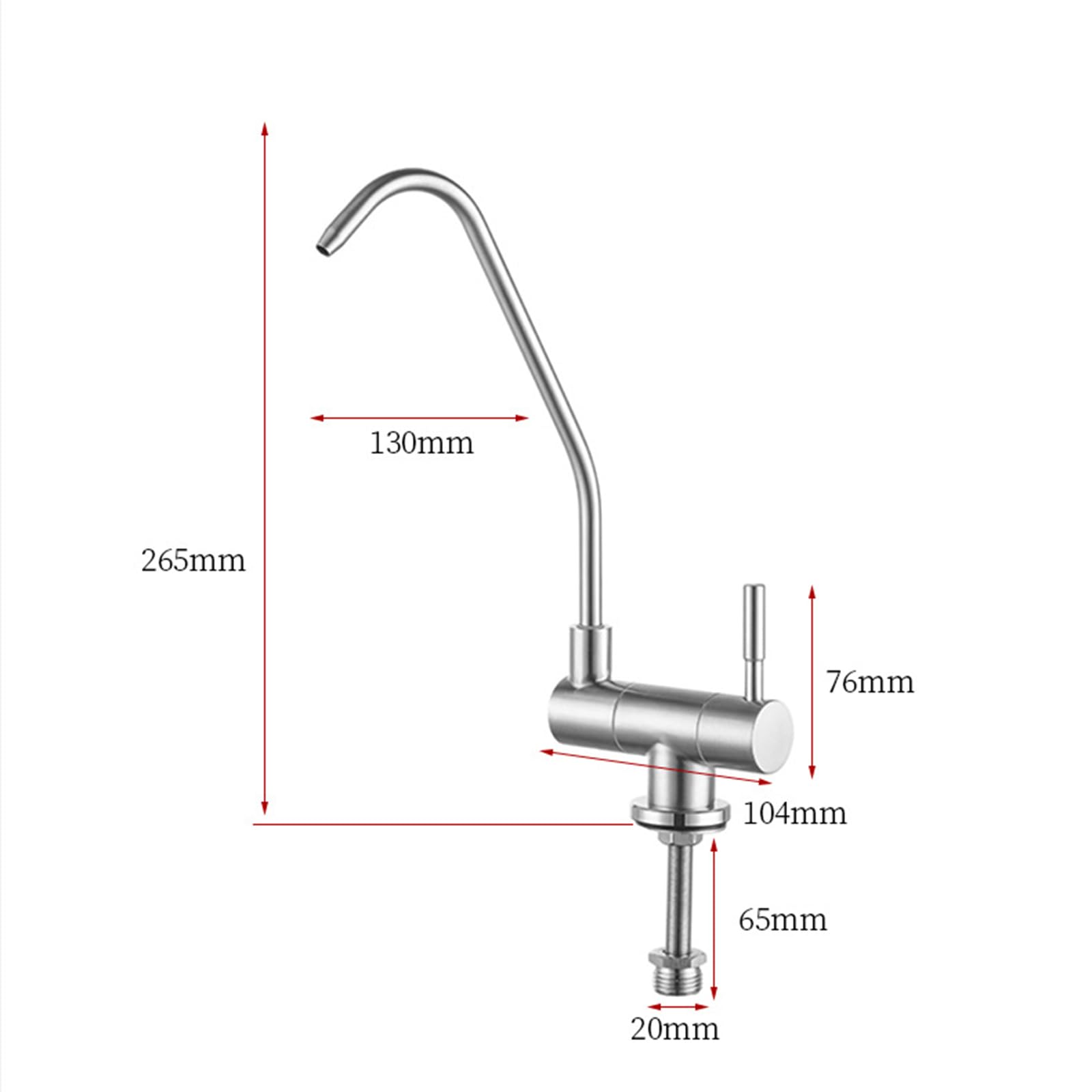 Grifo Plegable Grifo Cocina Osmosis Grifo de Osmosis Inversa, Grifo Cocina Fregadero, Acero Inoxidable,Negro