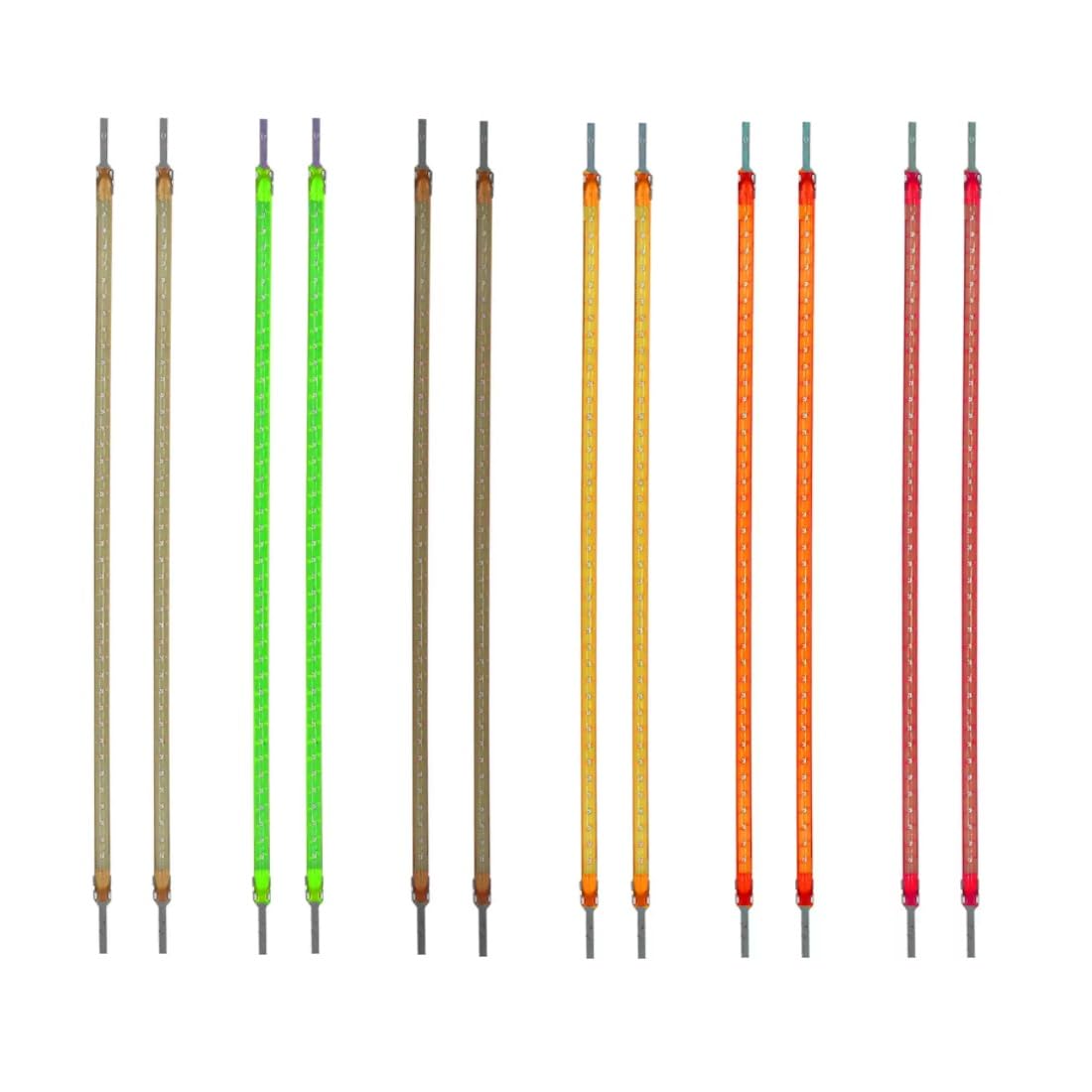 Elastyczny filament LED o niskim napięciu 3 V, 1,5 mm, elastyczny, do oświetlenia artystycznego DIY, dekoracja na imprezę, styl retro (3V-450 mm/8 szt., mieszanie kolorów)