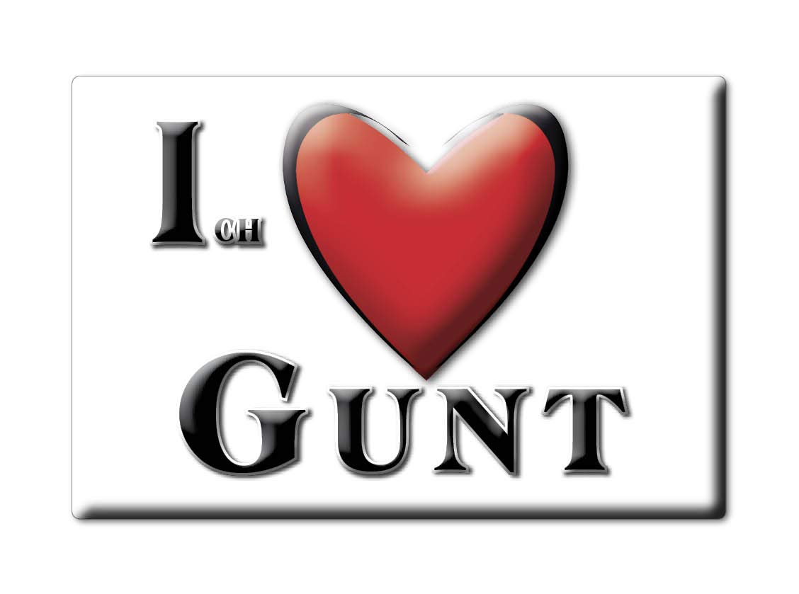 Enjoymagnets GUNT (BY) FRIDGE MAGNET GERMANY BAYERN SOUVENIR I LOVE GIFT PRESENT