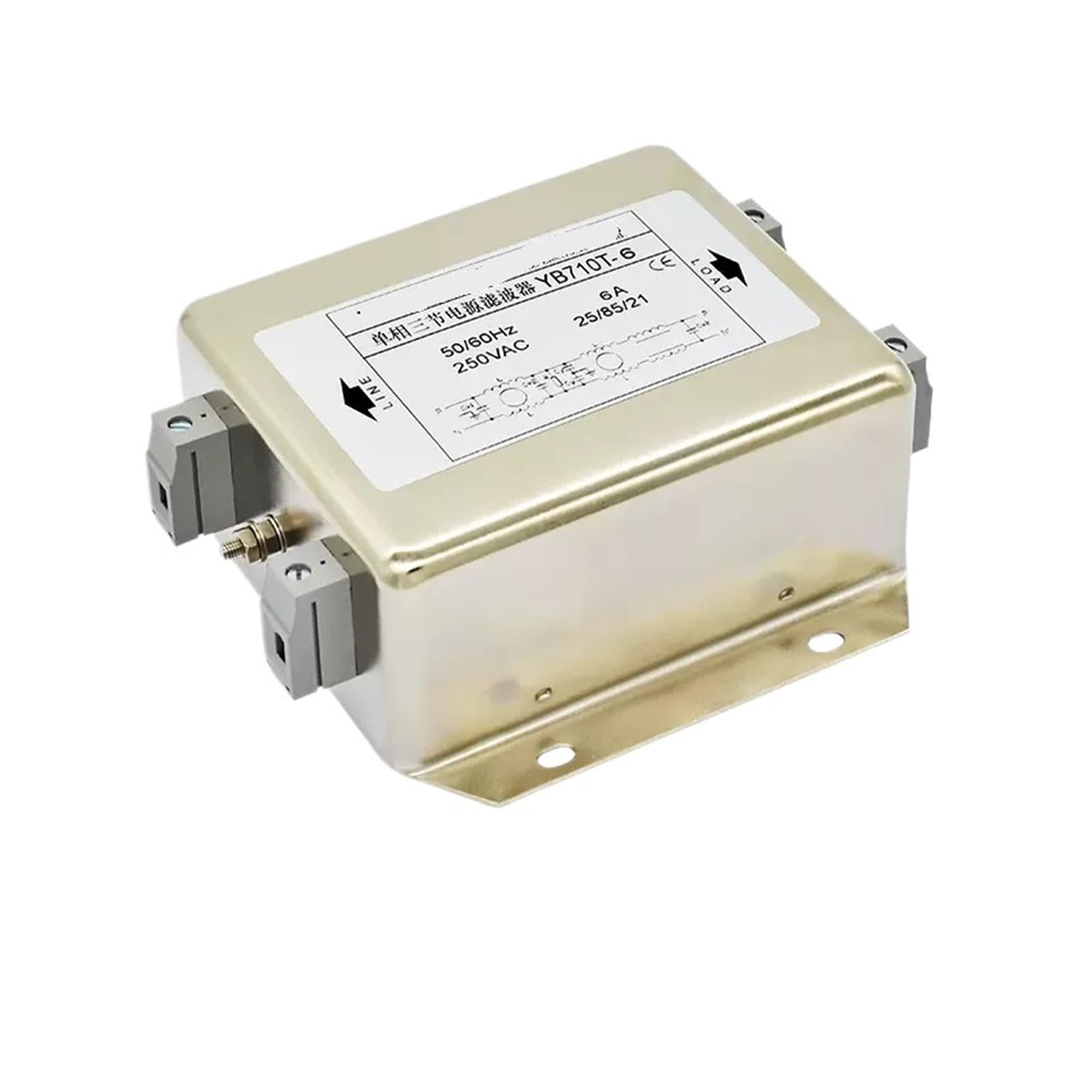 Filtro de potencia de CA monofásico YB710T: Solución a fallos de ruido en servoinversor de 220V
