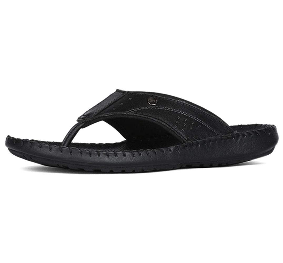 Scholl Mens Ted Th Black Leather Flip-Flops-11 UK (45 EU) (8746326) (B0876PQKMJ) Amazon Price History, Amazon Price Tracker