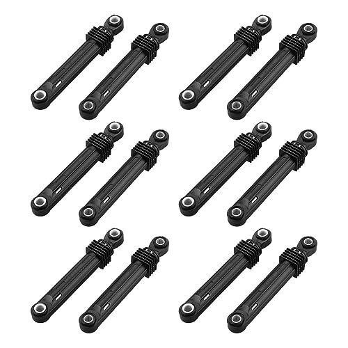 12 Pcs 100N Shock Absorber Gasket Front Load Part Black Plastic Housing Home Appliance Accessories, Compatible for LG Washing Machine