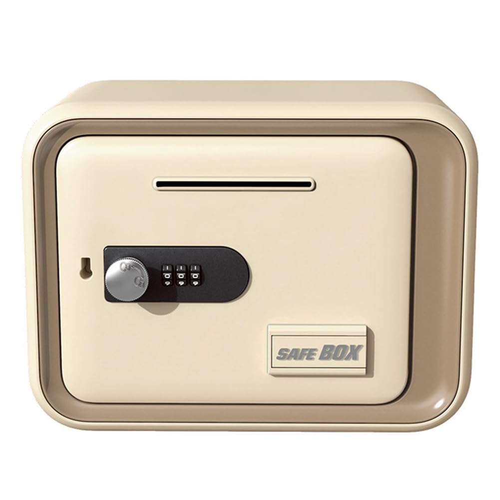 CTRLZS Deposit and Withdraw Machine Password Lock Safe, Children' S Adult Gift, Household Small Coin Piggy Bank Money Box Khaki