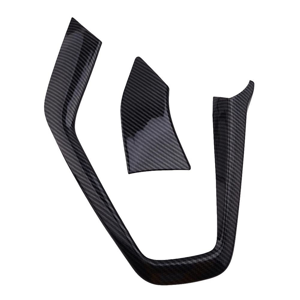 YXNVK 2Pcs Gear shift Outer Panel Trim Frame Cover Bezel Style Black ABS,for Ford Focus RS ST MK3 2015 2016 2017 2018