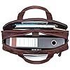 ROYALZ 'Boston' Grand Sac à Bandoulière en Cuir pour Ordinateur Portable 15,6 Pouces Sacoche Messenger au Look Vintage pour Homme Porte-documents, Couleur:Ohio Marron #3