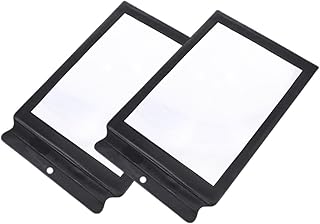 NUOBESTY 2Pcs Borda Preta Lupa Lupa Lupa Para Leitura De Página Inteira Lupa Jóias Lupa Ferramentas Domésticas Ferramentas De Jóias Lupa Portátil Ferramenta De Ampliação