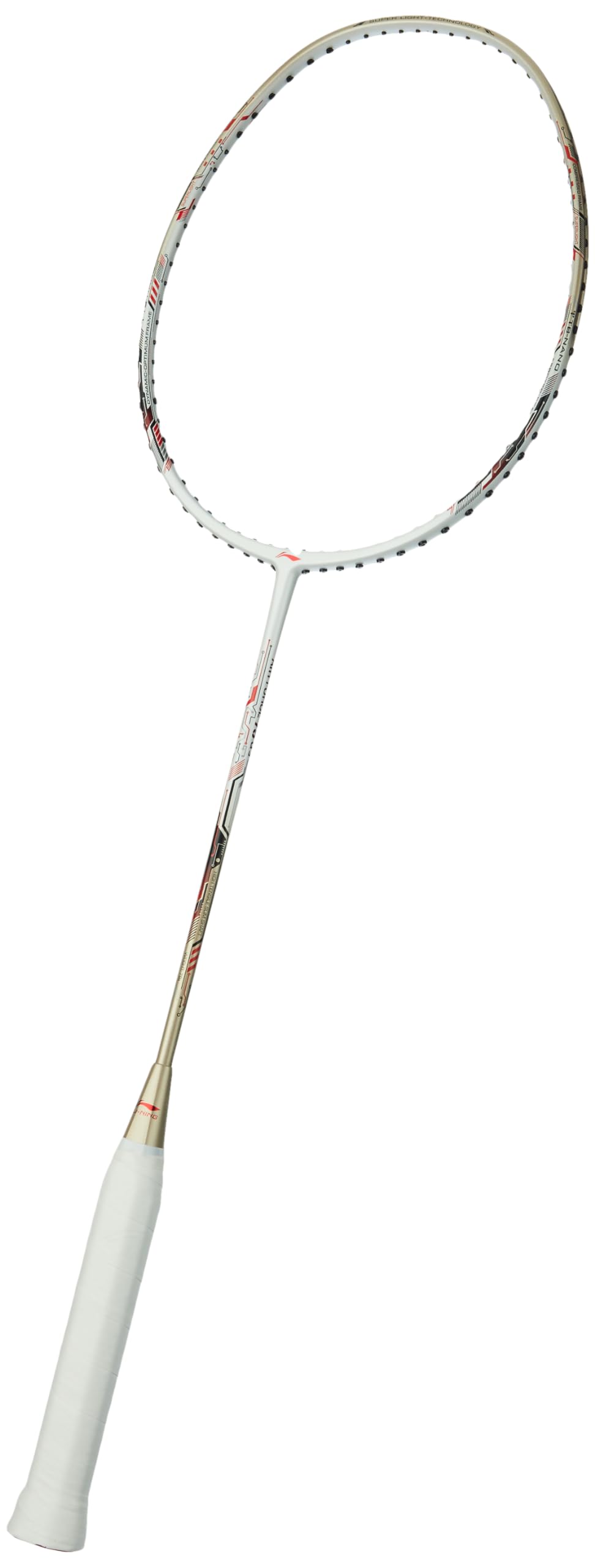 Li-ning Air-Force 79 G3 Carbon Fibre Unstrung Badminton Racket with Full Cover (79g, White/Gold/Red) (B0CGTVKTVM) Amazon Price History, Amazon Price Tracker