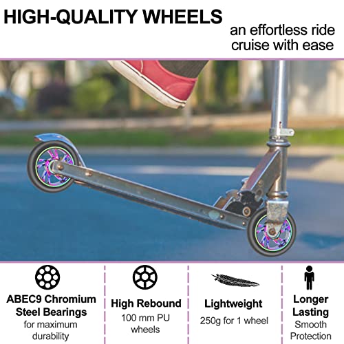Jeu De 2 Roue De Trottinette De 110mm Avec Roulements ABEC-9 Noyau En