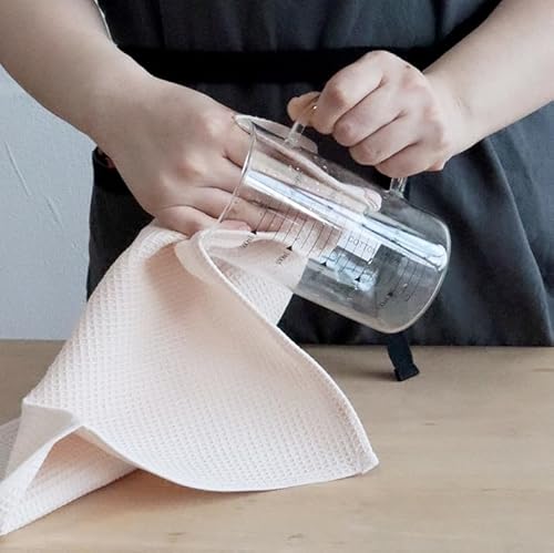 Jogoico 100% Cotton Kitchen Cleaning Cloths 6 PCS Highly Absorbent Soft Dish Cloths (35 x 35 cm) Kitchen Dish Towels Quick Drying Towels Waffle Hand Towels- Beige - Cosy Home Interiors Jogoico 100% Cotton Kitchen Cleaning Cloths 6 PCS Highly Absorbent Soft Dish Cloths (35 x 35 cm) Kitchen Dish Towels Quick Drying Towels Waffle Hand Towels- Beige - Image 6