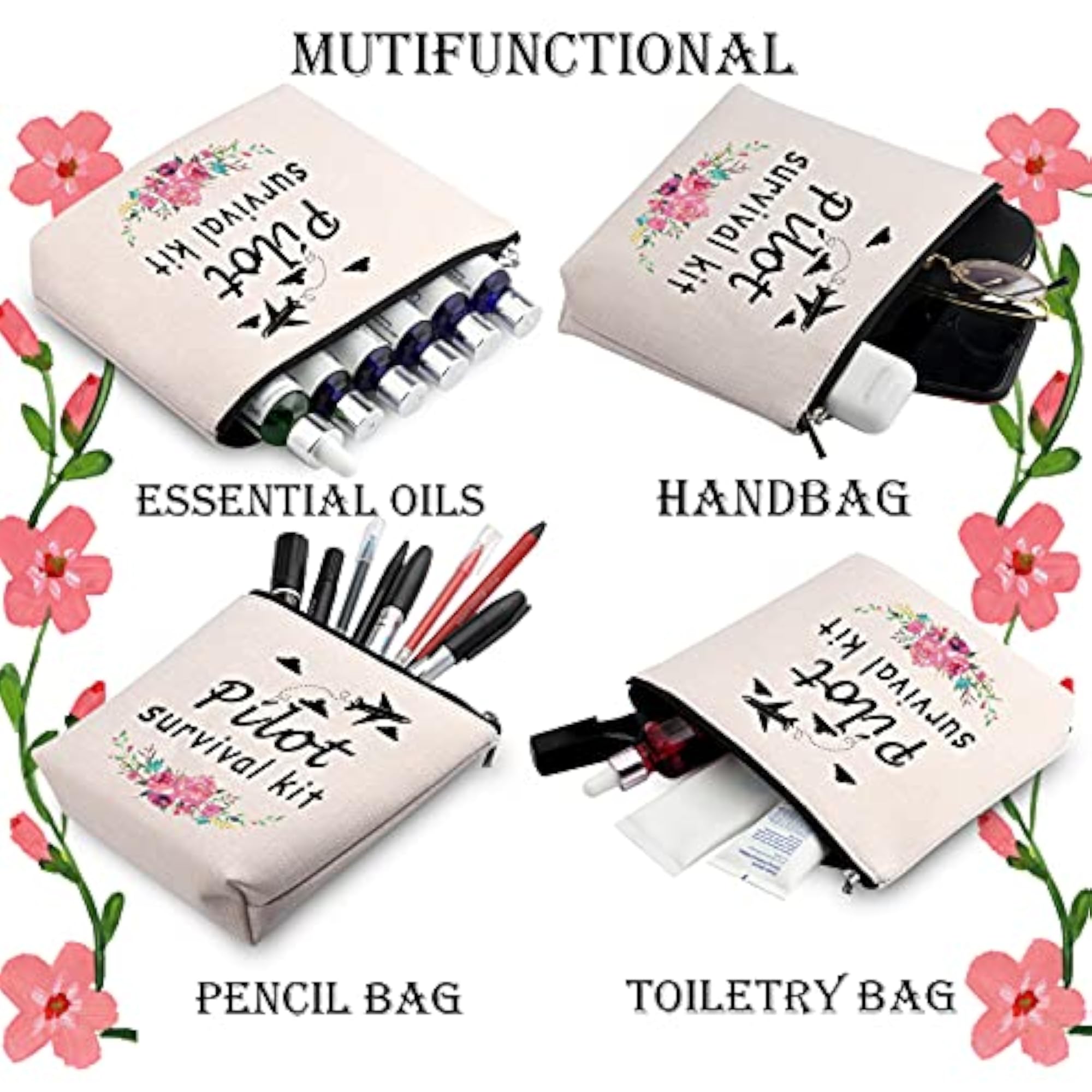 Pilot Survival Kit Zipper Pouch