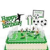 Fußball TortenDeko, Fußball Kuchen Deko, 14-teiliges Set für Tortenverzierung, Vielseitige Anwendung für festliche Anlässe, Einfache Handhabung und stilvolle Gestaltung