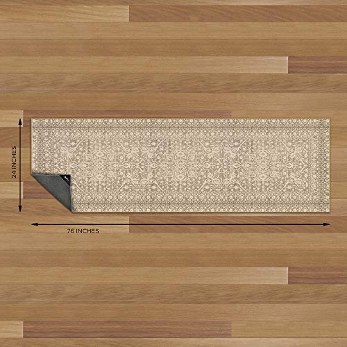 Tapete decorativo GelPro Nevermove Artisan 24" x 76" caqui miniatura 2