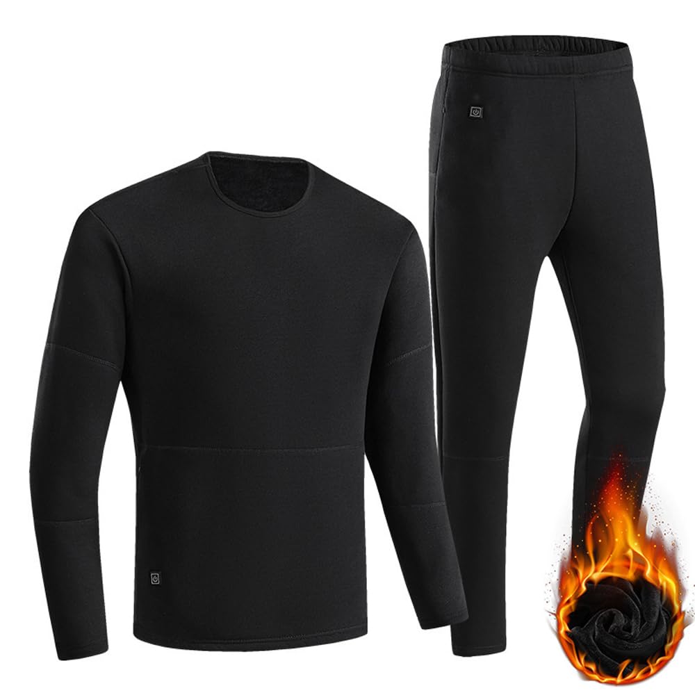Sous-vêtement chauffant ski : ensemble thermique homme 22 zones