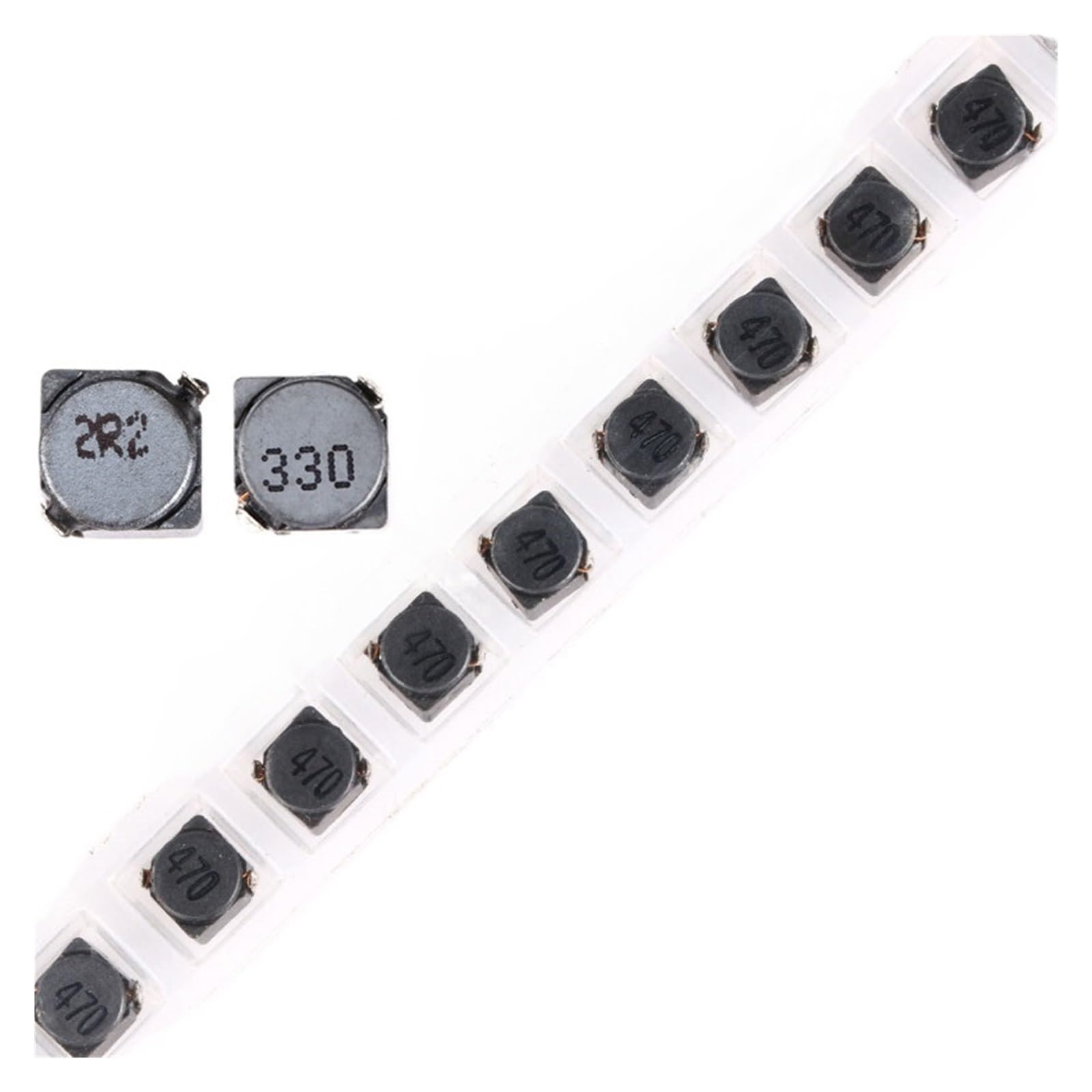 WHWRCADV 10 Pcs SMD Power Inductors 2.2UH4.7UH 10UH 22UH 33UH 4D28 2R2 Shielded Inductor 4D28(22UH 220)