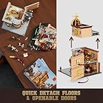 FUNWHOLE Steampunk Flying Club Lighting Building-Bricks Set - 1871 Pcs Modular Building Blocks Display Collectible Set for Adults - Image 5