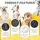 LUOJINYI Hundebett Flauschig, Hundekissen Rund Haustierbett Donut Katzenbett Waschbar mit rutschfestem Boden für große, mittelgroße & kleine Hunde, 60 cm, Marineblau
