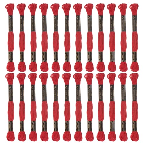 Fil à broderie de coton égyptien rouge pour loisirs créatifs - 2