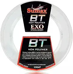 LINHA SUMAX ESPECIAL LEADER FLUORCARBONO EXO BT - 100M 0.35MM - 25LB