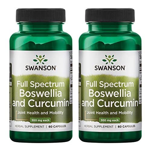 Swanson Full Spectrum Boswellia & Curcumin Natural Wellness Formula - (60 Capsules) (2 Pack)