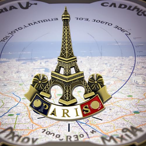 Imanes decorativos Francia mapa 3D resina set 2 piezas miniatura 6