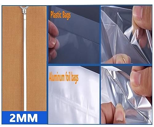 Impulse Heat Sealer 12 inch Impulse Bag Sealer Poly Bag Sealing Machine Heat Sealing Machine with Replacement Kit for Plastic Bags PE PP Bags(Orange） - Thumbnail 5