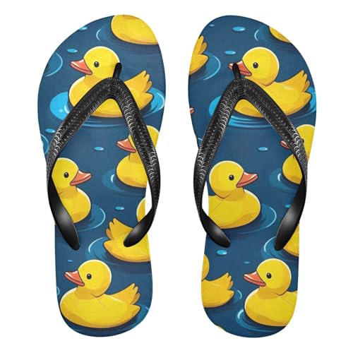 Cute Ducky Yellow Flip Flop Beach Summer Casual Sandal for Women & Men Shower Shoes 20848476