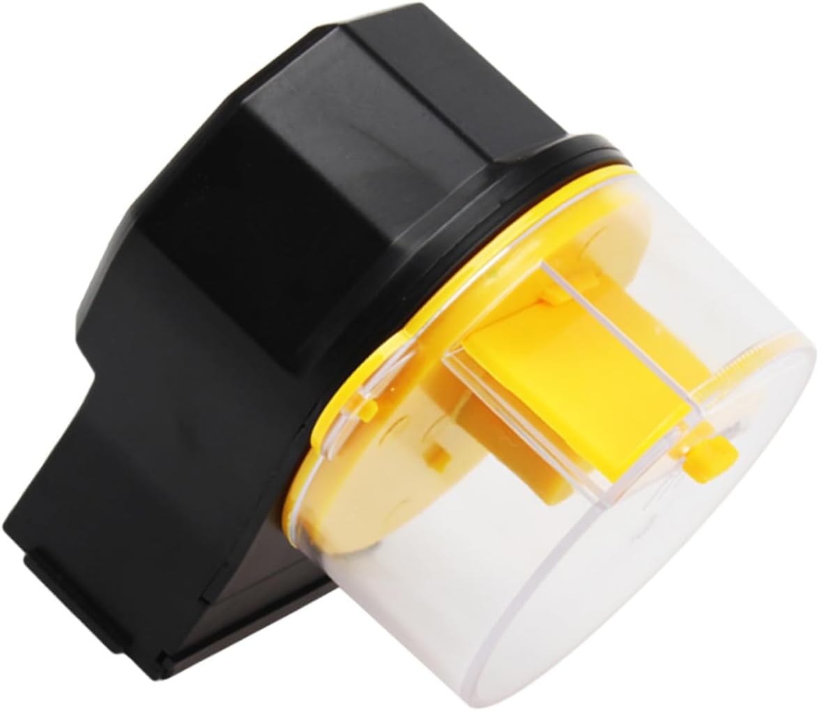 BESPORTBLE Automatic Fish Feeder for Aquarium Adjustable Feeding Timer Vacation Fish Food Dispenser Yellow Without Battery