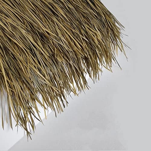 Thatch Roofing for Tiki Bar, Straw Roof Thatch Weave Artificial Palm Palapa Grass for Umbrella Top/Poolside Hut/Pergola/Canopy, Fire Retardant (Color : Light Coffee, Size : 4pc)