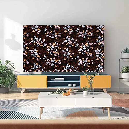 Image of Glassiano Marigold Dustproof Printed 50 inch LED TV Cover Screen Protector Compatible for All Models, Print 02